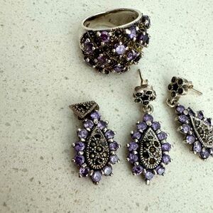 Vintage silver set4 pcs, in excellent condition